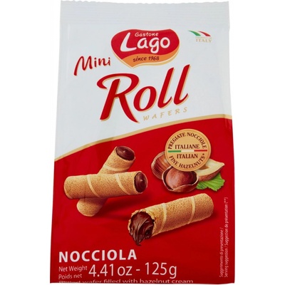 Lago Mini Roll Lieskové Oriešky 125 g