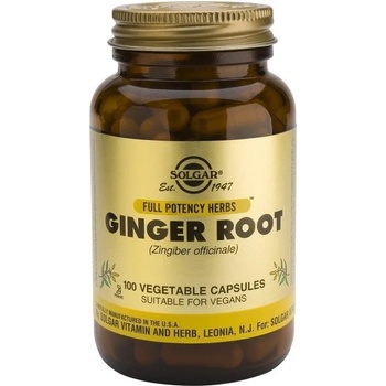 Solgar Хранителна добавка Джинджифил , Solgar Ginger Root 100 Veg. Caps