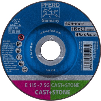 Pferd Brusný kotouč 115 x 7,2 x 22,23 mm 4007220471135