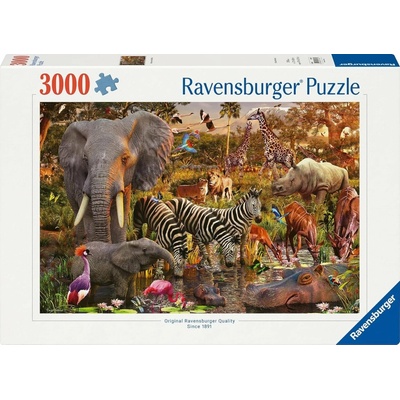 Ravensburger D.Penfound Africká zvířata 3000 dielov