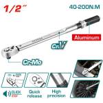 TOTAL Ключ динамометричен TOTAL INDUSTRIAL, 1/2", 40 - 200 Nm (TL IND THPTW200N2)