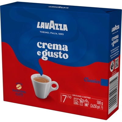 Lavazza Crema e Gusto mletá 2 x 250 g – Zboží Dáma