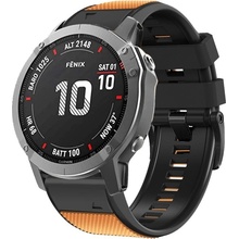 PROTEMIO 63117 ROUGH Remienok pre Garmin Fenix 7 Pro / 7 Pro Solar / 7 Pro Sapphire čierny-oranžový