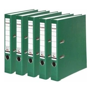 Falken 5x PP-Color plastic folder 5 cm narrow DIN A4 green - 15047934