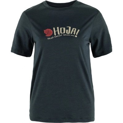 Fjallraven Dámske tričko Hoja Wool T-shirt W modrá