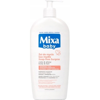 MIXA Detský jemný šampón a mlieko do kúpeľa 2v1 400 ml