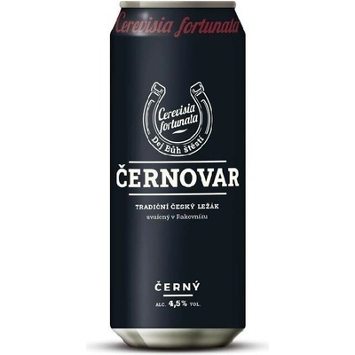 ČERNOVAR 12 tmavý ležák 4,9% 0,5 l (plech)