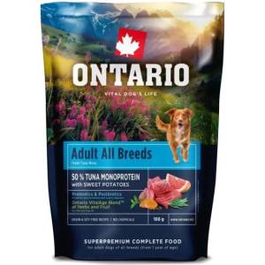 ONTARIO Проба Ontario Adult All Breeds Monoprotein Tuna & Sweet Potatoes 0, 1kg (214-13172)