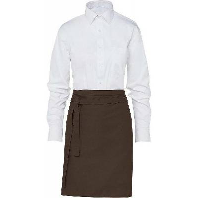 SG Accessories - BISTRO Krátká číšnická zástěra Brussels s pevným páskem 78 x 52 cm Hnědá