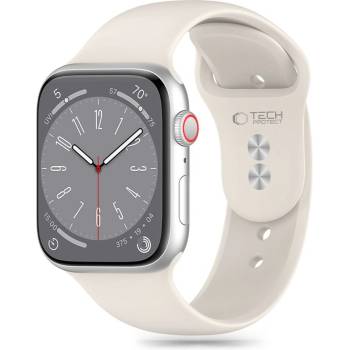 Tech-Protect Силиконова каишка за Apple Watch 6 / 7 / 8 / 9 / 10 / SE (40/41/42 mm) от Tech-Protect Silicone - Starlight (5906302310159)