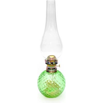 Petrolejová lampa Vanesa - Karo - svetlo zelená