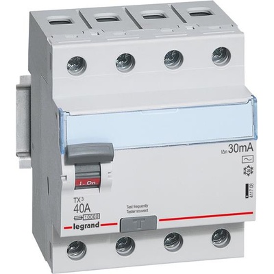 Legrand ДТЗ 4P 40A 30mА серия TX3 ID тип AC - 411708 (411708)