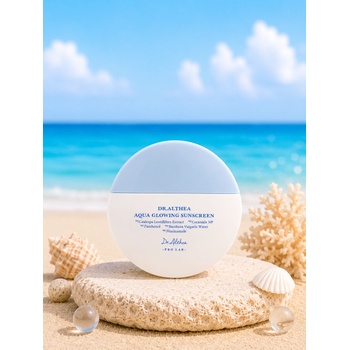 Dr. Althea Слънцезащитен крем за лице SPF50+ PA++++ с пантенол и серамиди Dr. Althea Aqua Glowing Sunscreen