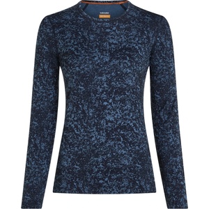 Icebreaker Дамско мериносово термобельо Icebreaker Women's Merino 200 Oasis L/S Crewe Moss Bloom Aop Merino base layer - Midnight Navy / Dawn / Aop - размер XS (115-2819-0311)