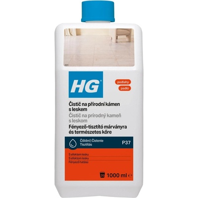 HG čistič s leskem pro přírodní kámem 1 l