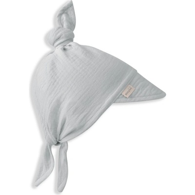 Dětský rostoucí mušelínový klobouček s kšiltem Grey