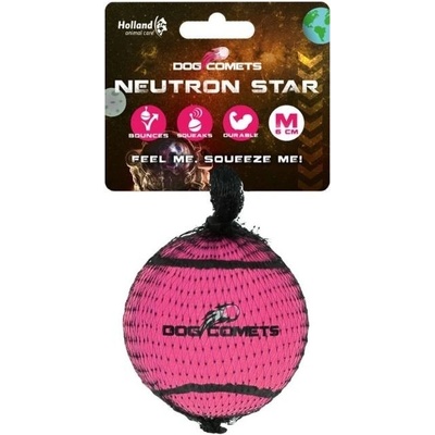 Dog Comets Neutron Star pískací tenisák růžový 6 cm