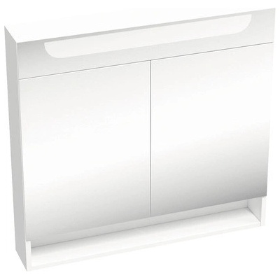 Koupelnová závěsná skříňka s osvětlením RAVAK Classic II zrcadlová 80 x 76 x 14 cm X000001471