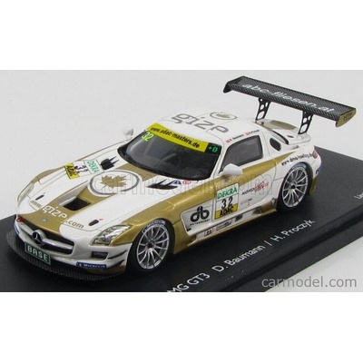 Schuco Mercedes benz Sls Coupe 6.3 Amg Gt3 c197 N 32 Adac Masters Gt 2012 D.baumann H.proczyk Bílé Zlato 1:43