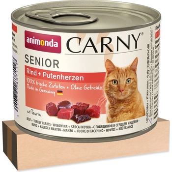 Animonda Carny Senior hovädzie a morčacie srdiečka 6 x 200 g