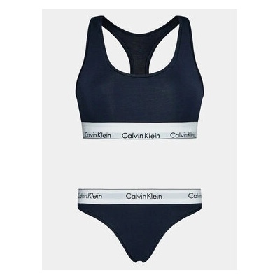 Calvin Klein Underwear Комплект бельо Unlined Bra Set 000QF6703E Син (Unlined Bra Set 000QF6703E)