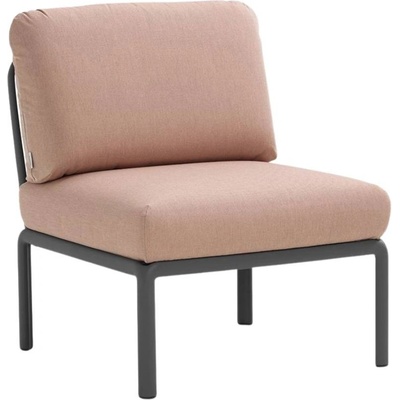 NARDI Růžový látkový zahradní modul Komodo s tmavě šedou podnoží