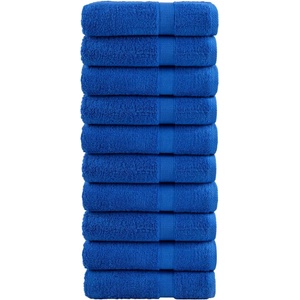 vidaXL Премиум хавлиени кърпи SOLUND 10 бр сини 100x150 см 600 gsm (137193)