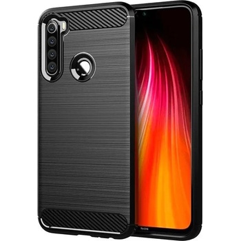 Forcell Противоударен Силиконов Калъф за XIAOMI Redmi Note 8T, FORCELL Carbon Case, Черен (5903396041181)