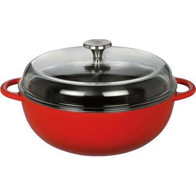 Küchenprofi Pánev na dušení MARMITE, 28 cm, červená