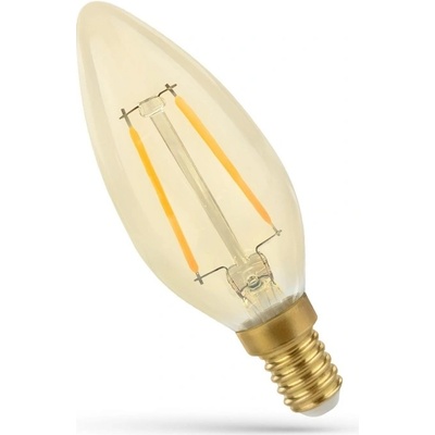 Spectrum LED Retro LED žárovka E14, 2W, 260lm, jantarové sklo, 2400K [WOJ+14070]