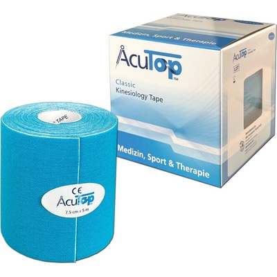 ACU TOP Kineziologický tejp modrý 7,5 cm x 5 m