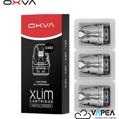 OXVA Xlim Top Fill cartridge 0,6 ohm 3ml 3Pack