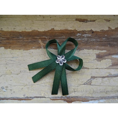 Svatební vývazek - zelená tmavá 128 – Zbozi.Blesk.cz