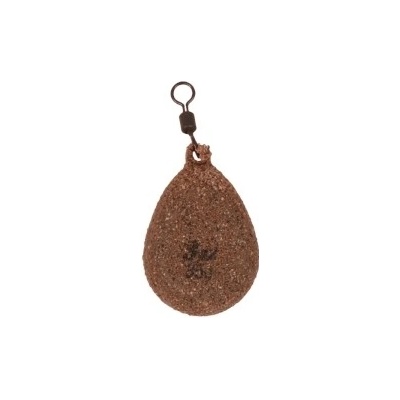 KORDA - Olověná zátěž textured flat pear swivel 2,5 oz 70 g