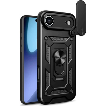 Techsuit Хибриден удароустойчив кейс с пръстен против изпускане за iPhone 17 Air - Techsuit CamShield Case (черен) (KF2348744)