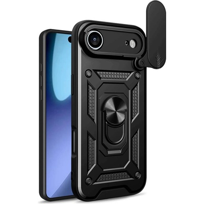 Techsuit Хибриден удароустойчив кейс с пръстен против изпускане за iPhone 17 Air - Techsuit CamShield Case (черен) (KF2348744)