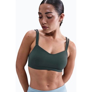 Nike Спортен сутиен Nike Zenvy Strappy Training Bra seaweed/white