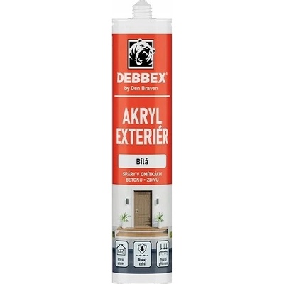 Euro nářadí Tmel akrylový, EXTERIÉR, sivý, 280ml