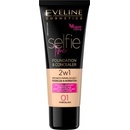 Eveline Cosmetics Selfie Time Make-up a korektor 2 v 1 01 porcelain 30 ml
