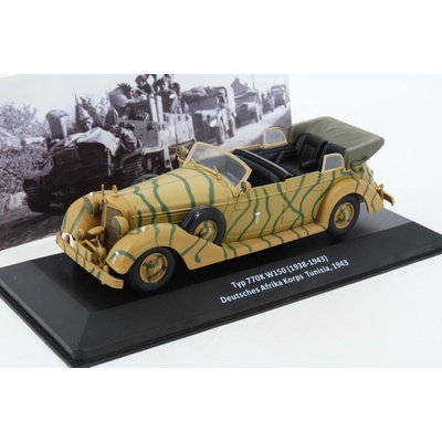 DeAgostini Mercedes 770K W150 1943 časopis Vojenské automobily s modelem 1 1:43