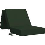 vidaXL Сгъваем диван легло 90 x 63 x 45 см Тъмнозелено (900151)