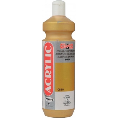 Koh-i-noor barva akrylová 500ml zlatá 0810