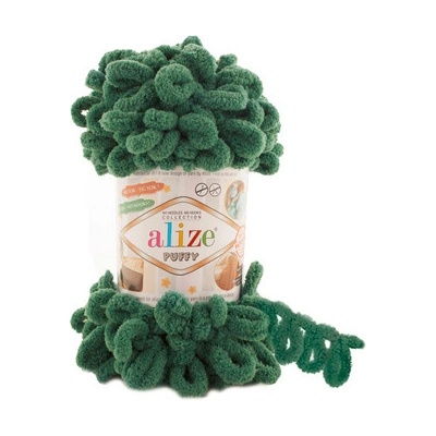 Priadza Alize Puffy 532 - lesní zelená