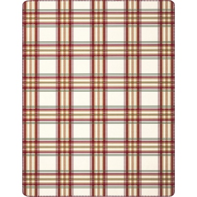 Villeroy & Boch Toy's Delight vánoční deka Tartan 150x200