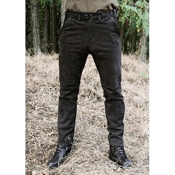 CARL MAYER kalhoty kožené hnědé