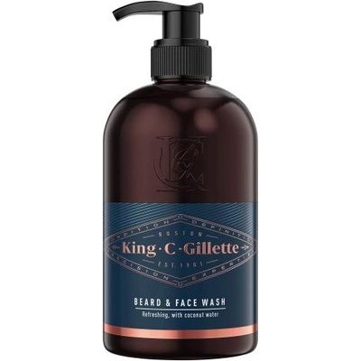 Gillette King C. Beard & Face Wash шампоан за брада и лице 350 ml за мъже