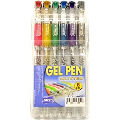 MFP 6000797 gelové pero set GLITTER 6 ks GG1038-6