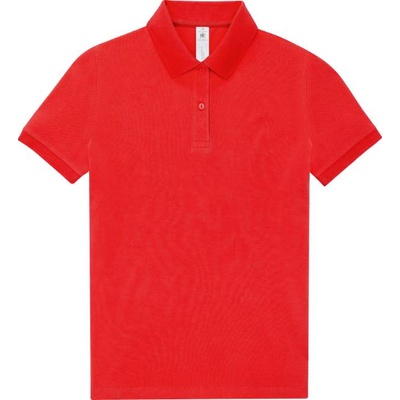B&C Collection B&c my polo 210 / Дамска поло тениска от пике от тежък памук - червена m (01w46300402)
