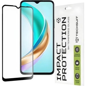 Techsuit защитно пълно покриващо стъкло 111D за Honor X6b - Черен KP33084