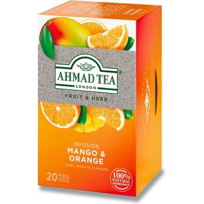 Ahmad Tea ovocný čaj mango a pomeranč 20 x 2 g